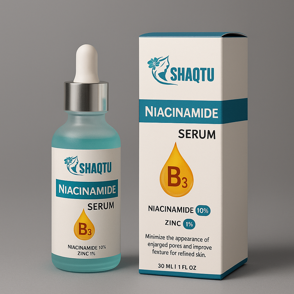 Shaqtu Niacinamide 10% + Zinc 1% Serum – Pore Minimizer ,Oil -Control, Skin Brightening